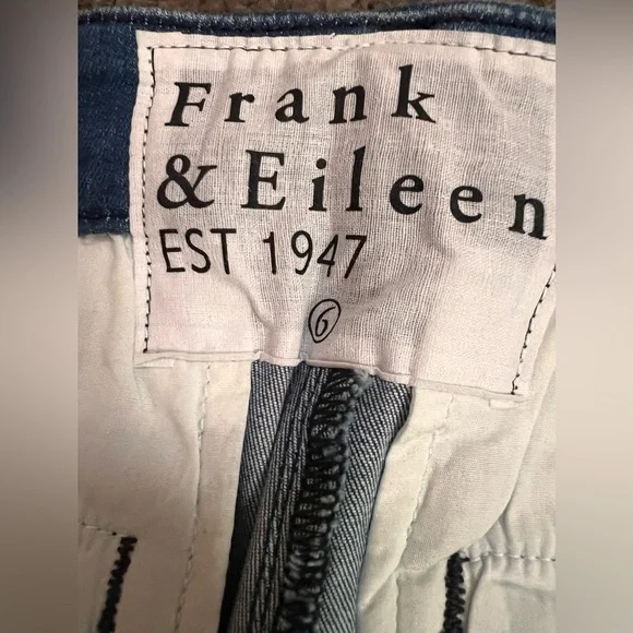FRANK & EILEEN Women’s Wicklow Pant in Denim Wash - Size 6 - Picture 9 of 10